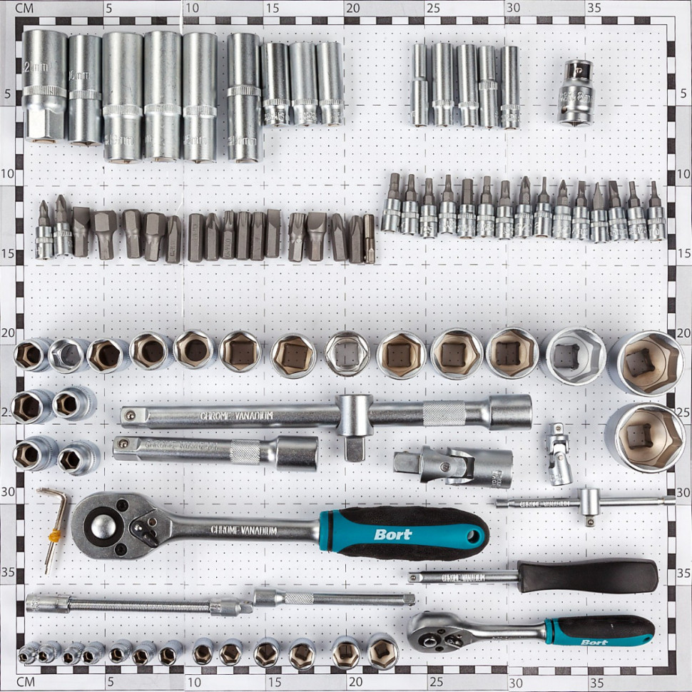 Универсальный набор инструментов BORT BTK-94 (94 предмета)