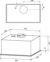 Вытяжка Krona Aspen 600 Black SGC КА-00009703 (черный)