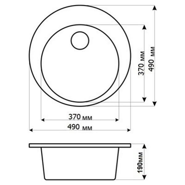 Кухонная мойка Gerhans A05 (Graphite)