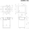Кухонная мойка Ulgran U-106 341 (УЛЬТРА-БЕЛЫЙ)