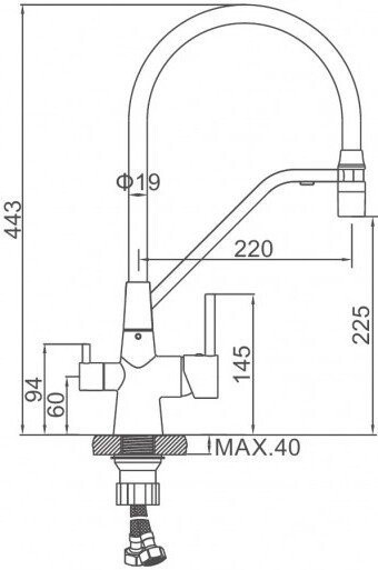 Смеситель Ledeme L4897A-9