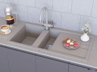 Кухонная мойка Omoikiri Kitagawa 100-2 GR (leningrad grey)