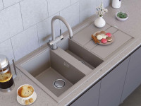 Кухонная мойка Omoikiri Kitagawa 100-2 GR (leningrad grey)