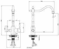 Смеситель ESKO Florence FR 519 Br