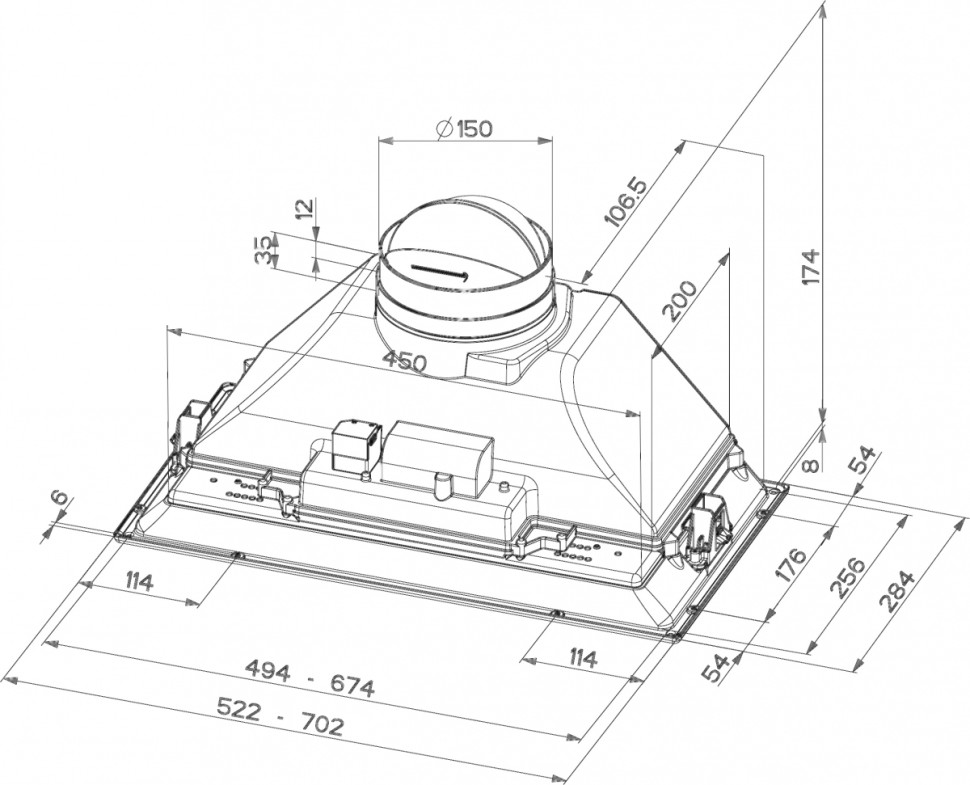 Вытяжка Faber Inca Plus HCS LED X A70