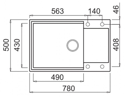 Кухонная мойка Elleci Easy 310 Cemento G48