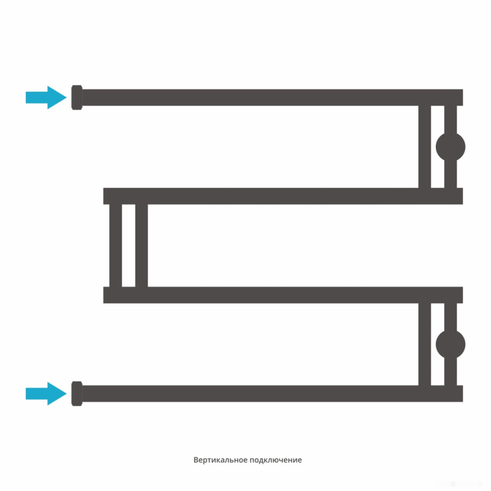 Полотенцесушитель Сунержа High-Tech model "M+" 500х650 31-4050-5065