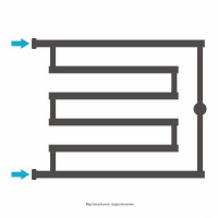 Полотенцесушитель Сунержа High-Tech model &quot;L+&quot; 500х650 30-4052-5065