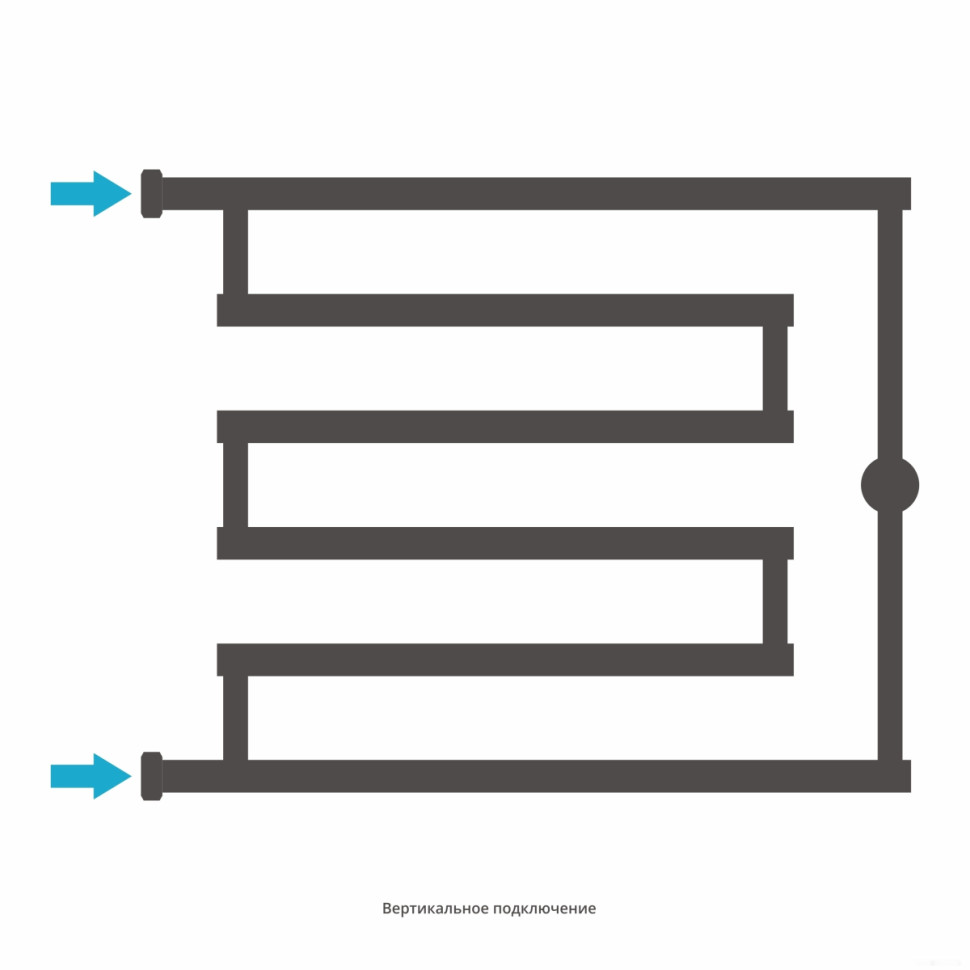 Полотенцесушитель Сунержа High-Tech model "L+" 500х650 30-4052-5065