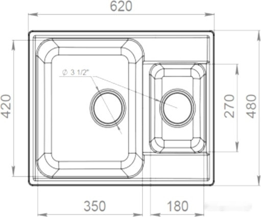 Кухонная мойка GranFest QUARZ Z-09 (терракот)