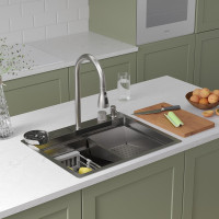 Кухонная мойка Roxen Stage Plus 560250-60 многофункциональная 8 в 1 (60*48/сатин)