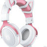 Наушники Onikuma X10 (белый/розовый, с ушками)