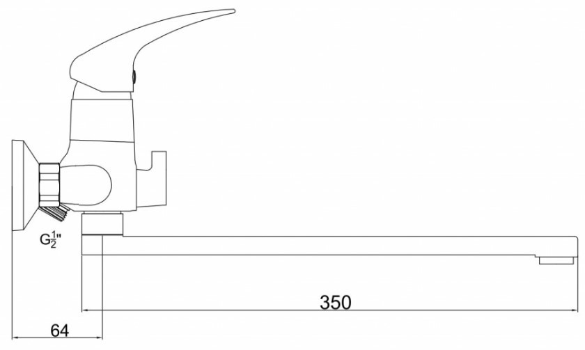 Смеситель Gross Aqua Basic 7211257C-35F