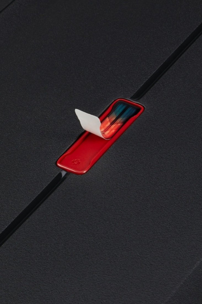 Чемодан-спиннер Samsonite Essens Charcoal/Red 75 см