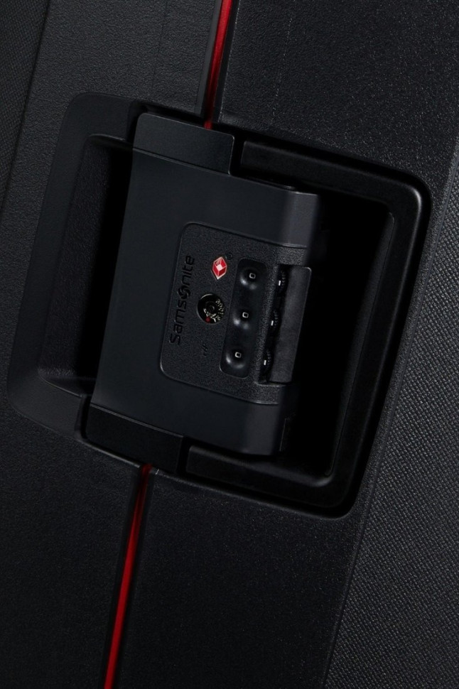 Чемодан-спиннер Samsonite Essens Charcoal/Red 75 см