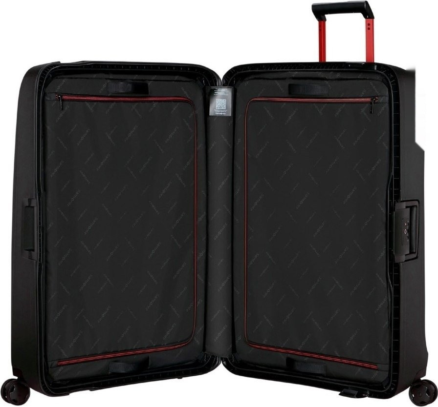 Чемодан-спиннер Samsonite Essens Charcoal/Red 75 см