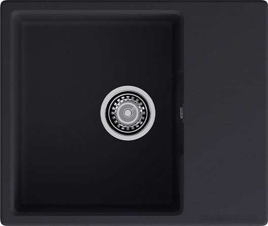 Кухонная мойка GranFest Urban GF-UR-658L (черный)