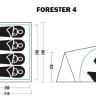 Палатка Jungle Camp Forester 4 (камуфляж)