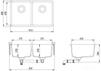 Кухонная мойка AquaSanita Arca SQA 200 110 W beige