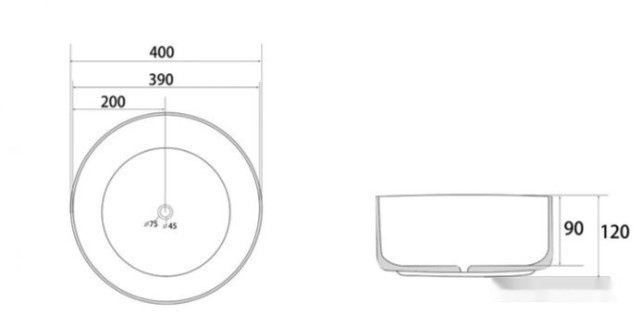 Умывальник Abber Bequem AC2109RG (розовое золото)