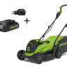 Газонокосилка электрическая Greenworks GD24LM33K2 / 2516107UA (АКБ 2 А/ч и ЗУ)
