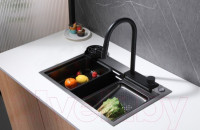 Кухонная мойка Abber Wasser Kreis AF2194B (черный матовый)