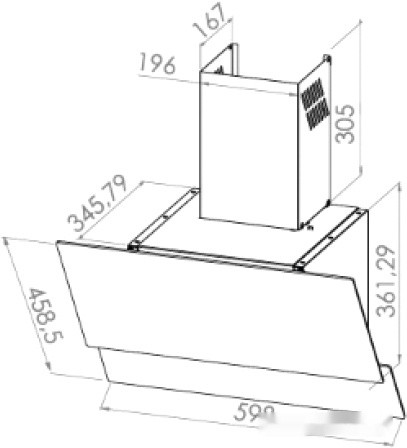 Вытяжка Schtoff Albina 60 (черный)