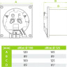 Вытяжная вентиляция AirRoxy dRim 125HS-C177