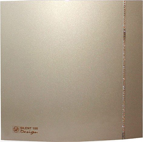 Вытяжная вентиляция Soler & Palau Silent-100 CZ Champagne Design Swarovski [5210622500]