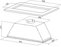 Вытяжка Oasis UM-50WG (V)