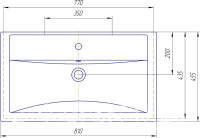 Умывальник Kirovit Фостер 80 П
