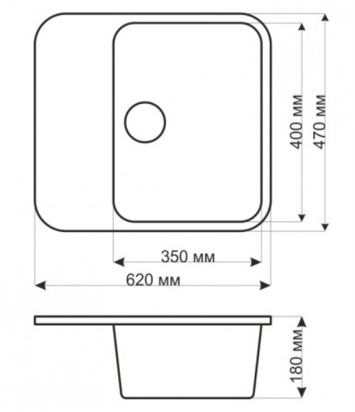 Кухонная мойка Gerhans B20 (Balck)