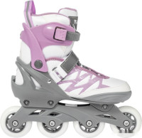 Роликовые коньки Ricos Stream PW-153A S (р. 33-36, белый/лиловый)