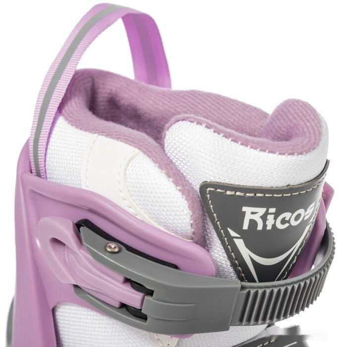 Роликовые коньки Ricos Stream PW-153A S (р. 33-36, белый/лиловый)