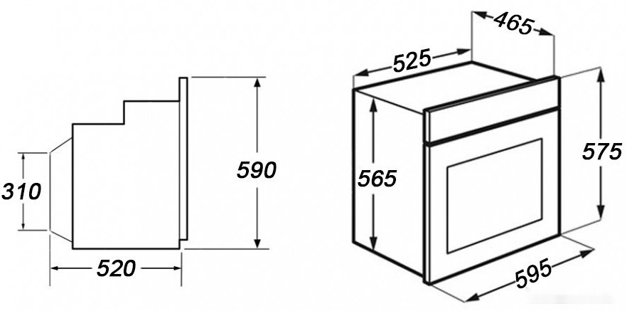 Духовой шкаф GrandGermes OCE-60BK-09