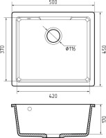 Кухонная мойка GranFest Urban GF-UR-4550 (песочный)