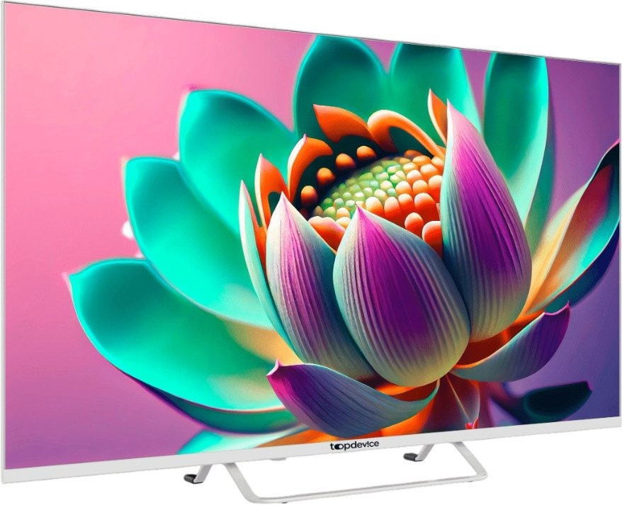 Телевизор TopDevice 43" SMART TV YаOS (белый)