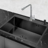 Кухонная мойка РМС MR-5843BL (с корзиной и дозатором)