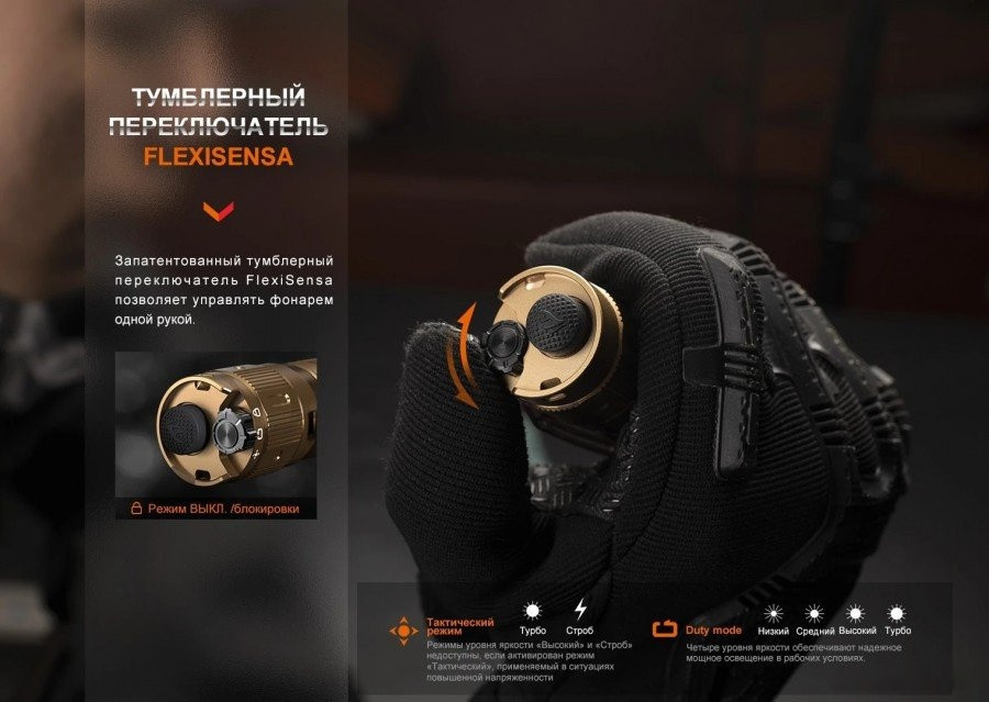 Фонарь Fenix TK20RUEGY (серый)