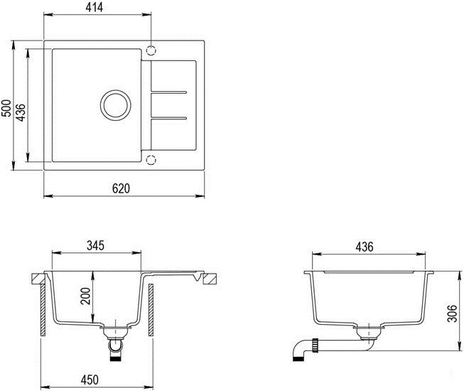 Кухонная мойка AquaSanita Tesa SQT 102 220 AW argent