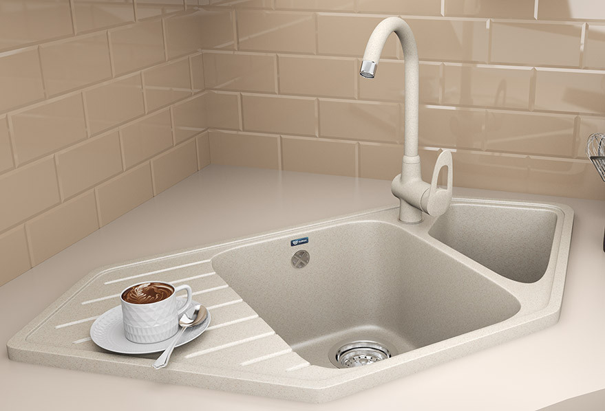 Кухонная мойка Ulgran U-409 328 (БЕЖЕВЫЙ)