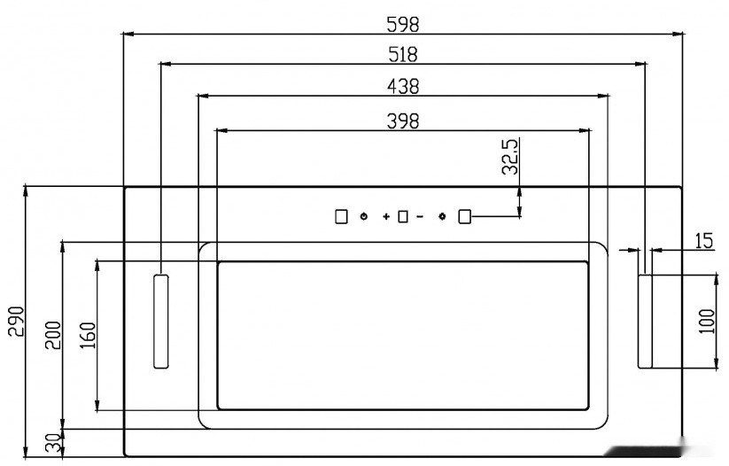 Вытяжка Schtoff Wanda 60 (белый)