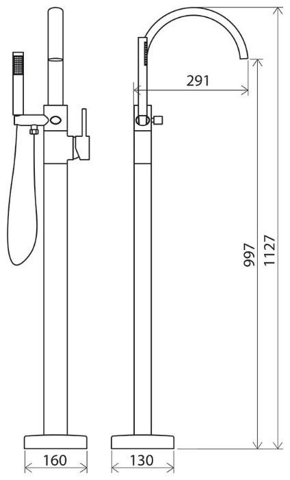 Смеситель Ravak Freedom FM 080.00