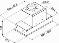 Вытяжка Ciarko Dynamic 60 (белый)