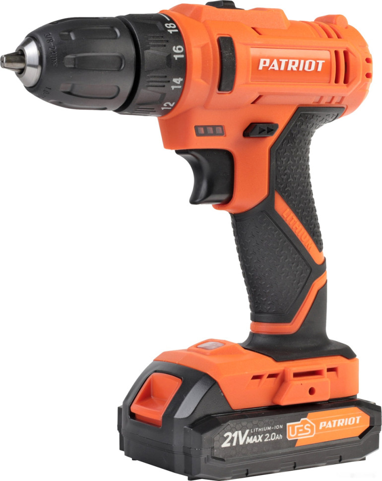 Дрель-шуруповерт Patriot BR 189 UES 180301549 (с 2-мя АКБ, кейс)