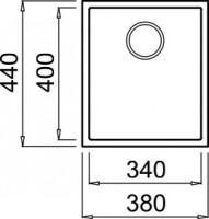 Кухонная мойка Elleci Quadra 100 Undermount Nero G40