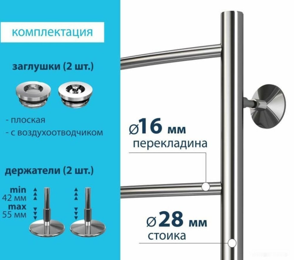 Полотенцесушитель Stelmix ВПС П4 400x600 (БП, 3/4")