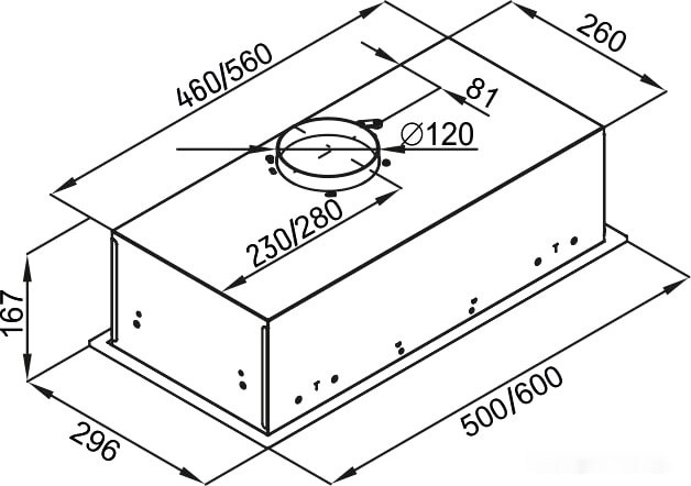 Вытяжка Ciarko Swift 500 (черный)