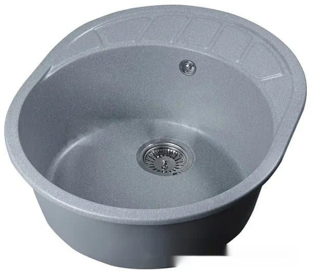 Кухонная мойка Marblan Ovata R (серебристый)