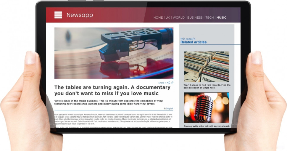 Планшет Lenovo Tab M10 HD 2nd Gen TB-X306X 4GB/64GB LTE ZA6V0046UA